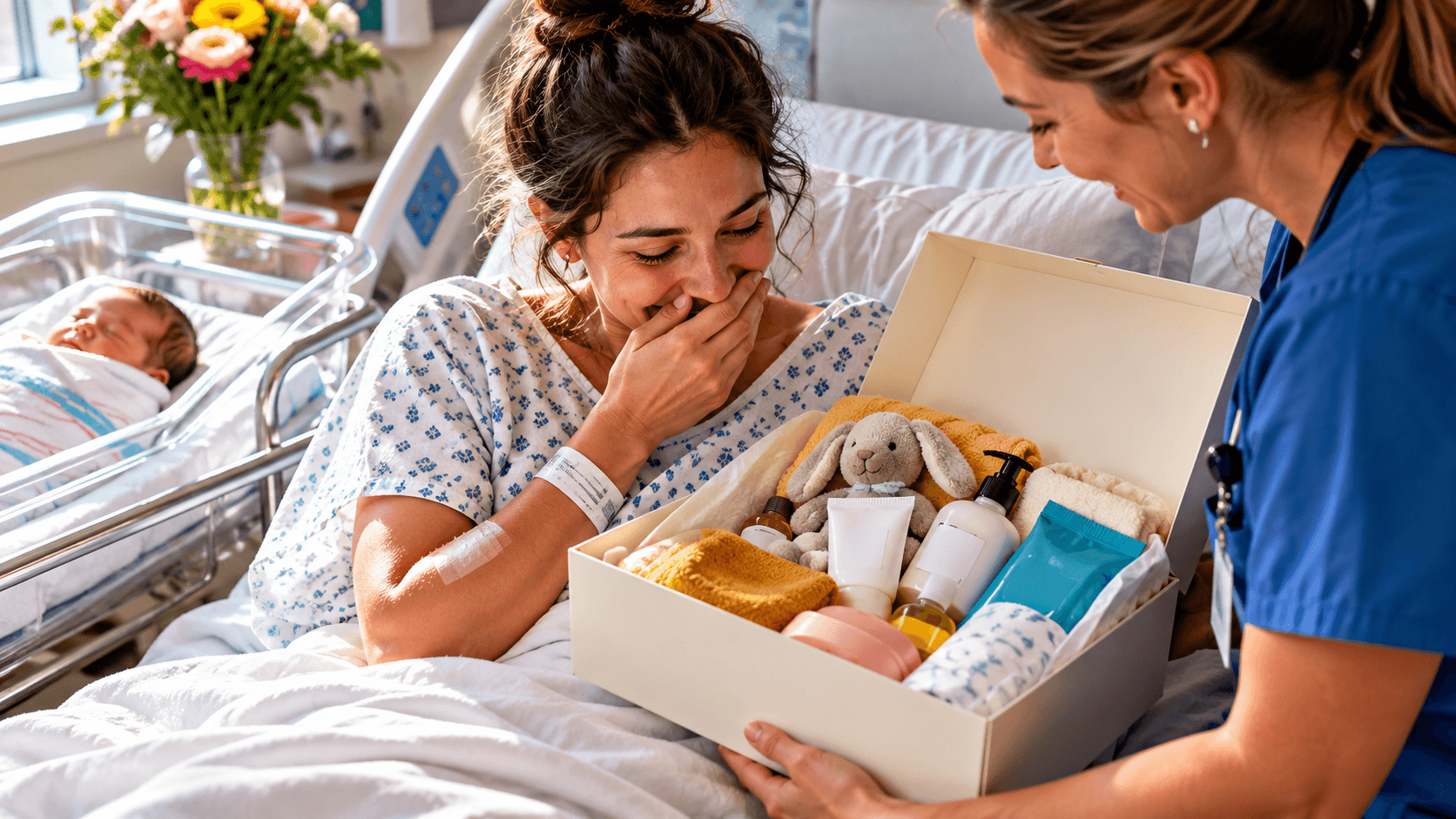 New-mother hospital sampling for brands